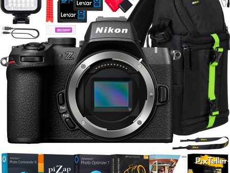 Nikon Z50II Mirrorless Camera 4K DX Body Kit + Backpack + LED & Accessories Bundle For Cheap