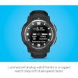 Garmin Instinct Crossover Hybrid Analog Digital Smartwatch, Black w  Fitness Bundle Hot on Sale