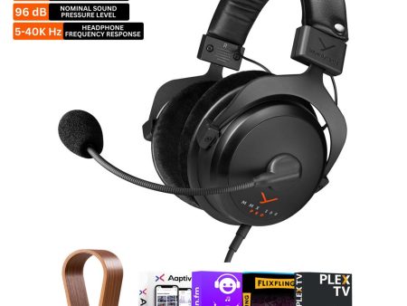 BeyerDynamic MMX 300 PRO Closed Back Gaming Headset w  Headset Hanger Bundle Hot on Sale