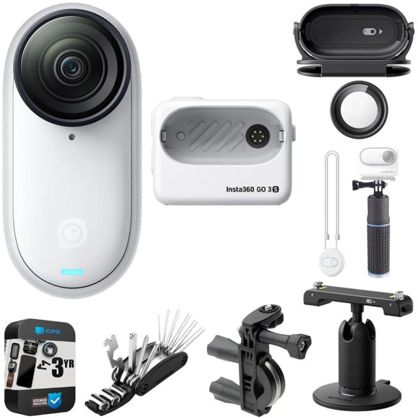 Insta360 GO 3S 64GB Tiny Mighty 4K Action Camera w  3Yr Warranty + Bike Accessory Bundle For Discount