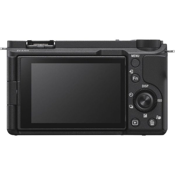 Sony ZV-E10 II Mirrorless APS-C Camera Body Black Kit + Extended Warranty Bundle For Sale