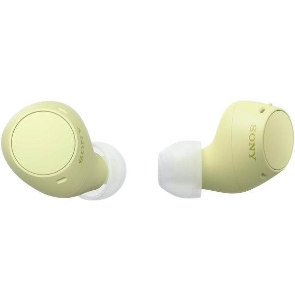 Sony WF-C510 Truly Wireless Earbuds, Yellow Bundle with Deco 6 Pairs of Earbud Tips Sale