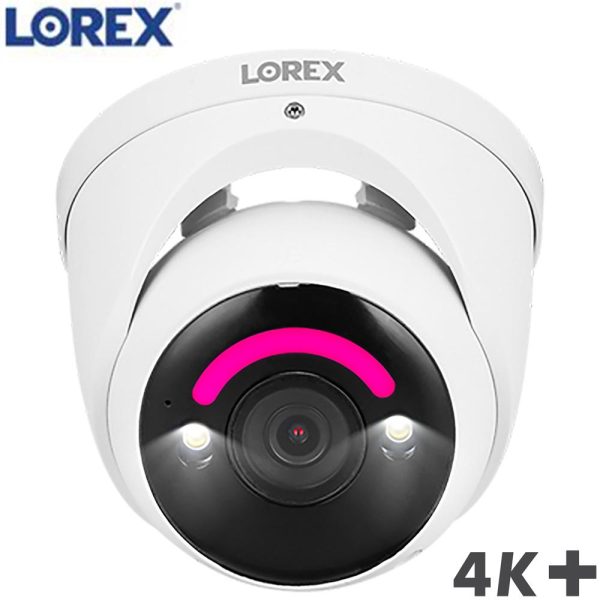 Lorex H30 4K+ 12MP IP Wired Dome Security Camera with Smart Lighting Refurbished Supply