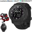 Garmin Instinct Crossover Solar Tactical Hybrid Smartwatch, Black w  Accessories Bundle Online