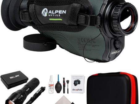 Alpen Optics Apex 25mm Thermal Monocular, HD AMOLED Display w  Accessories Bundle Fashion