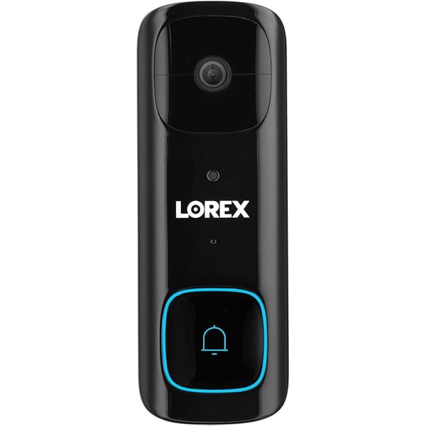 Lorex 2K Battery Video Doorbell Black Refurbished For Cheap