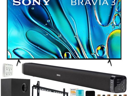 Sony BRAVIA 3 K85S30 85  4K HDR LED TV (2024) with Deco Gear Home Theater Bundle Online Sale