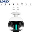 Lorex 4K IP Wired Dual Len Security Camera with Lighting and Motion Refurbished Fashion