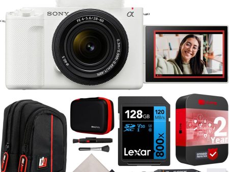 Sony ZV-E1 Full Frame Mirrorless Vlog Camera White + 28-60mm Lens + Extended Warranty Hot on Sale