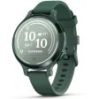 Garmin Lily 2 Active Smartwatch Green with Green Silicone Band + Towel and Light Fashion