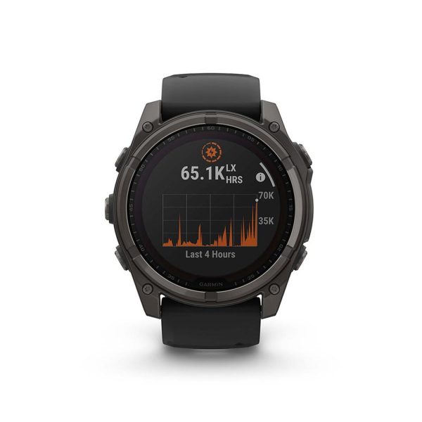 Garmin Fenix 8 47 mm Solar Sapphire Gray with Fitness Suite & Screen Protector For Sale