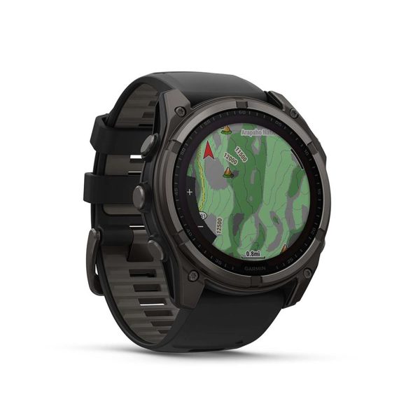 Garmin Fenix 8 51mm Solar Sapphire Gray with Fitness Suite & Screen Protector Online Hot Sale