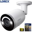 Lorex 4K Security Lighting Deterrence Bullet AI PoE IP Wired Camera Refurbished Fashion