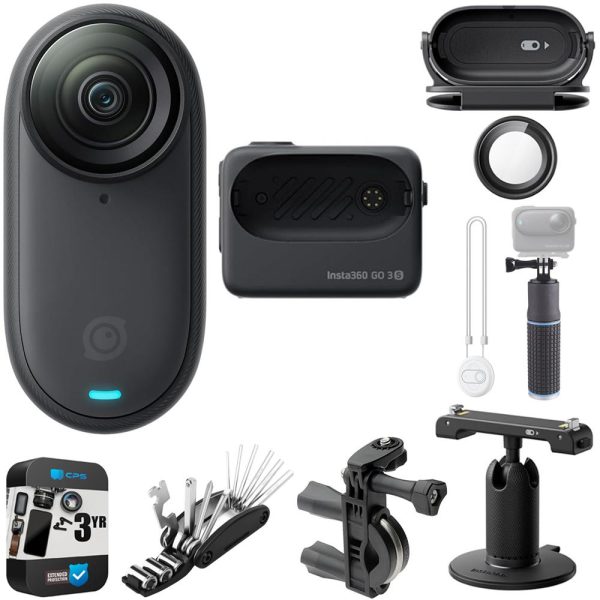 Insta360 GO 3S 128GB Tiny Mighty 4K Action Camera w  3Yr Warranty + Bike Accessory Bundle Discount