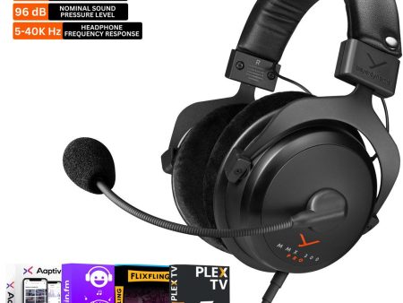 BeyerDynamic MMX 300 PRO Closed Back Gaming Headset w  Audio Essentials Bundle Supply