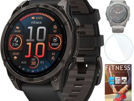 Garmin Fenix 8 47 mm AMOLED Sapphire Gray + Fitness Suite & Screen Protector Cheap