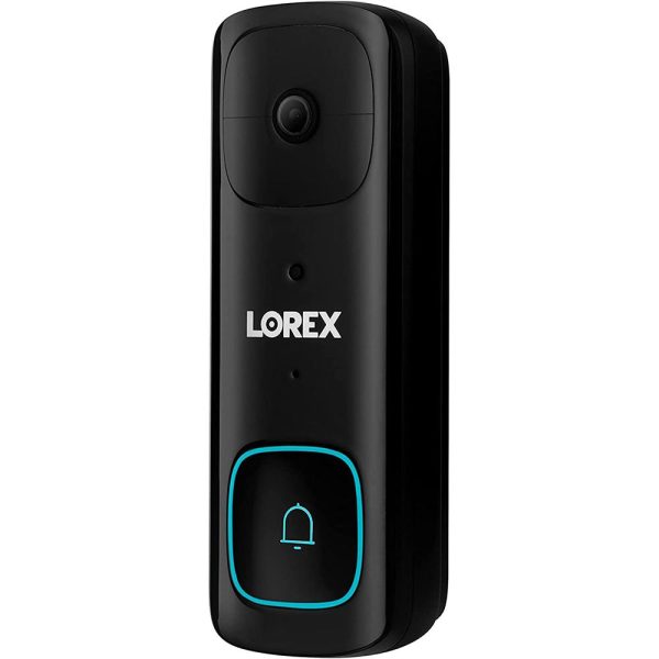 Lorex 2K Battery Video Doorbell Black Refurbished For Cheap