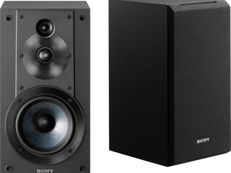 Sony SS-CS5 3-Way 3-Driver Bass Reflex Stereo Bookshelf Speakers - Refurbished Hot on Sale