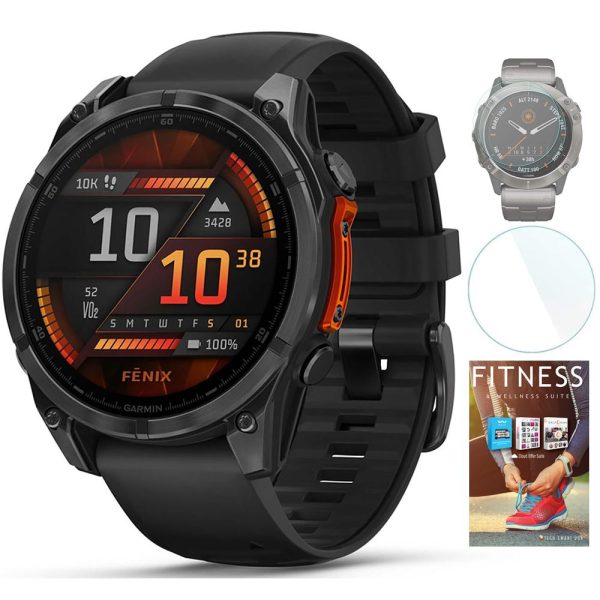 Garmin Fenix 8 47 mm AMOLED Slate Gray with Fitness Suite & Screen Protector Sale