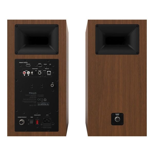 Klipsch The Sevens 6.5  Powered Speakers, Heritage Design, Walnut (Pair), Refurbished Sale