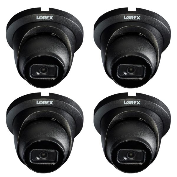 Lorex IP Wired Dome Security Camera with  Audio and Motion Detection (4-Pack) Hot on Sale