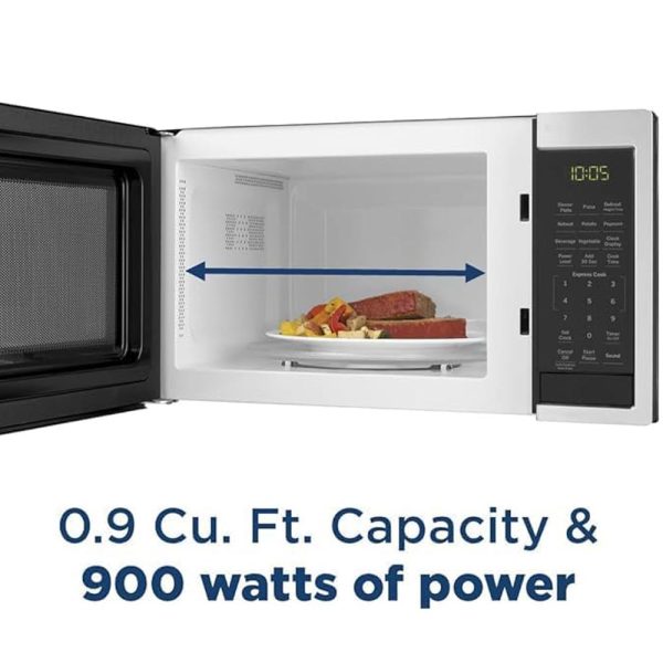 GE Countertop Microwave Oven, 900-watt 0.9 Cu. Ft, Stainless Steel Hot on Sale